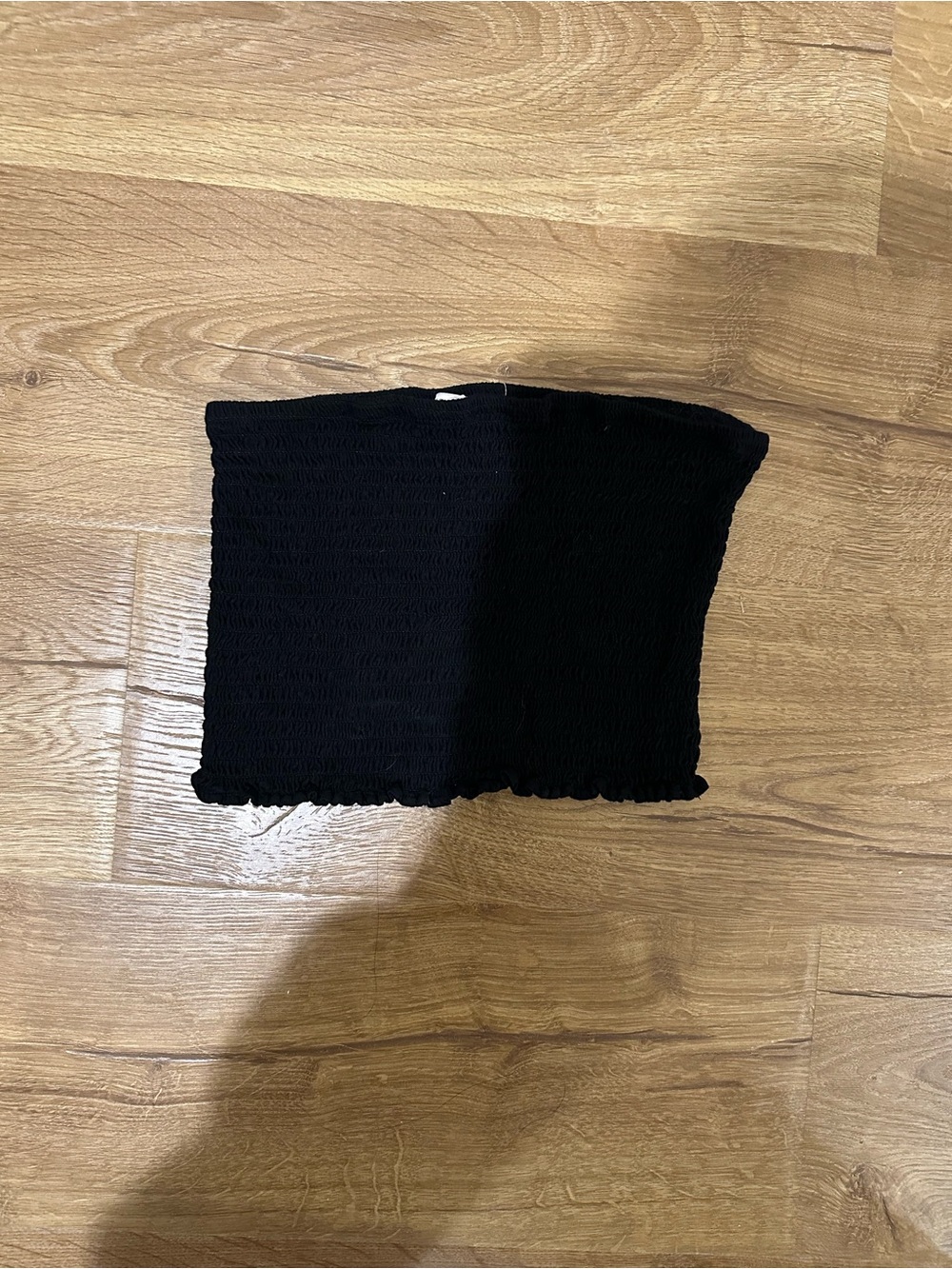 Express Black Smocked Tube Top